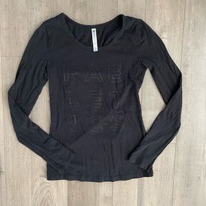 BOGO Black Fabletics Long Sleeve Work Out Shirt